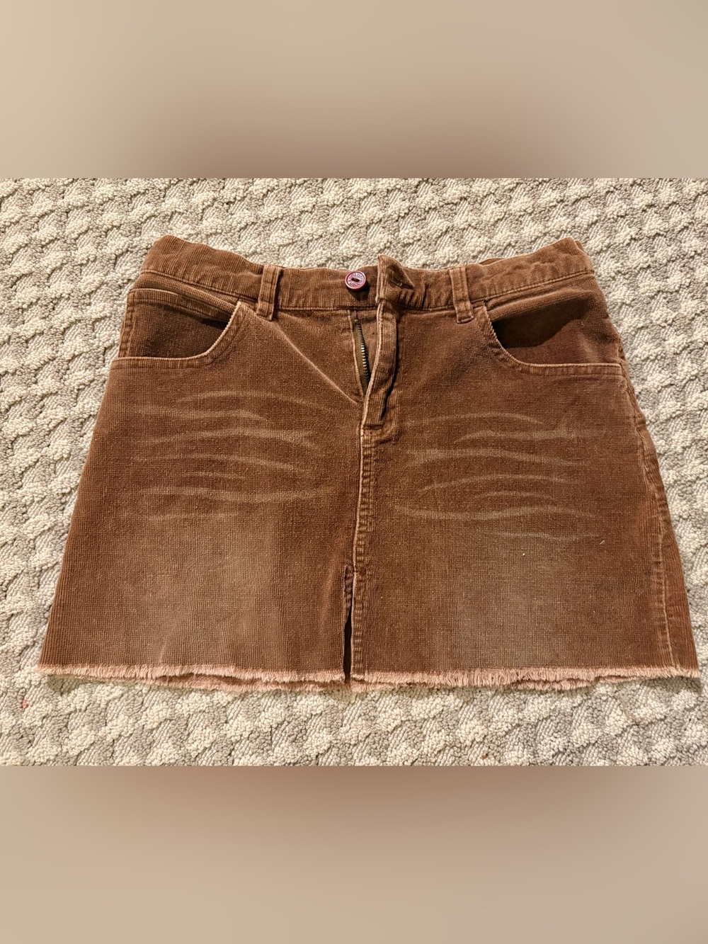 Paul Frank Brown Corduroy Mini Skirt